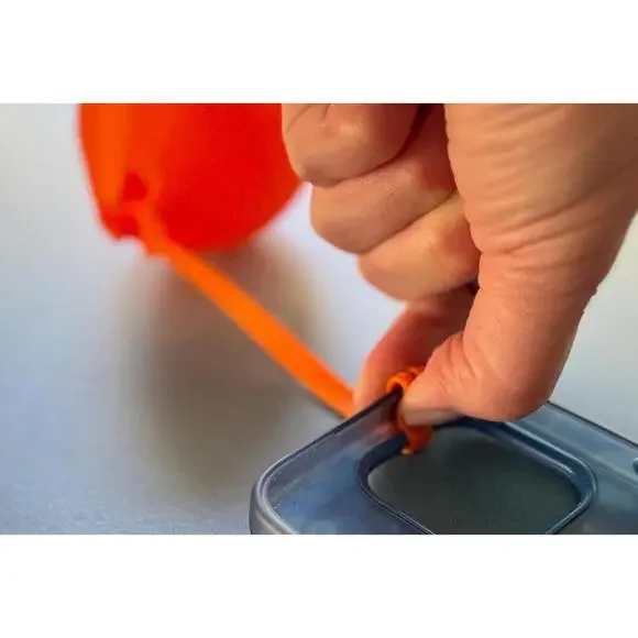 Bright Orange Floating Strap Buoy 3D Printed | Keys Phones Boat Beach Accessory - Picture 3 of 9